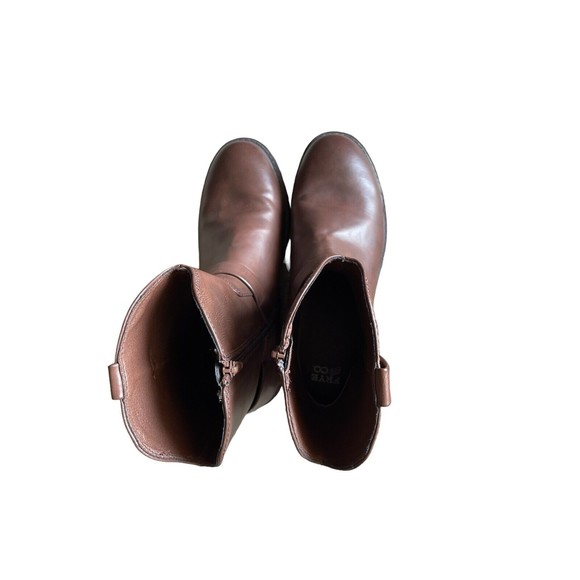 Frye and Co. Men's Otis Stacked Heel Motorcycle Boots Dark Brown Size 9 - Picture 12 of 12